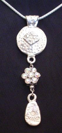 Two Tier Pendand with Swarovski Bead