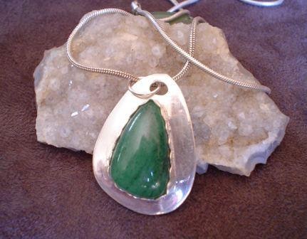 Pendant with Jasper in Bezel setting