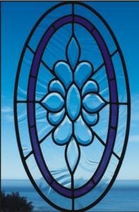 Bevel cluster with Baroque glass