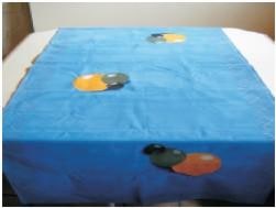 200cm x 80cm table runner. Hand painted and screen printed