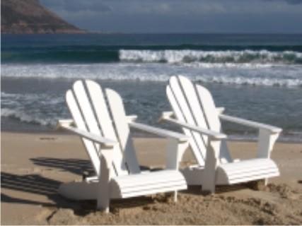 Adirondack chairs available in a variety of colours