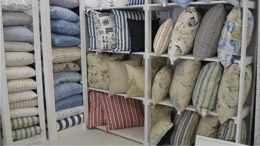A large range of scatter cushions in various sizes available at all times