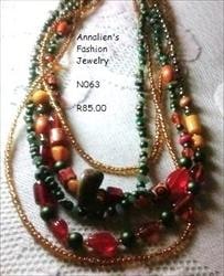 Autumn 5-strand necklace