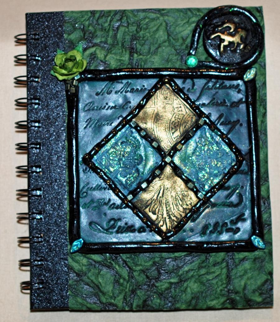 Hand decorated with polymer clay