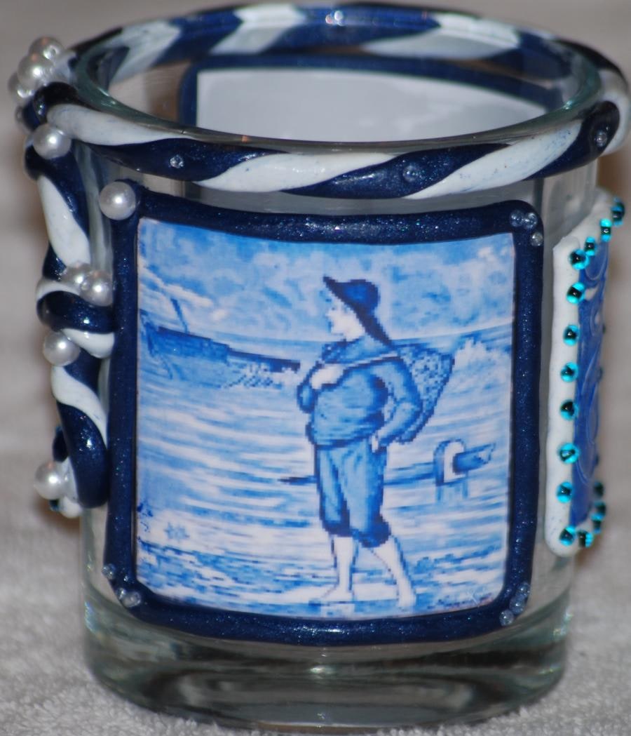 Decorated with polymer clay