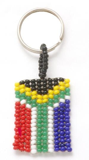 Keyring - SA Flag 3 x 4cm