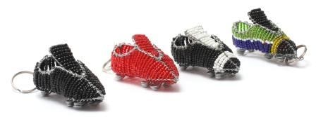 Wire Art Keyring - Soccer Boot - SA Flag & Asst