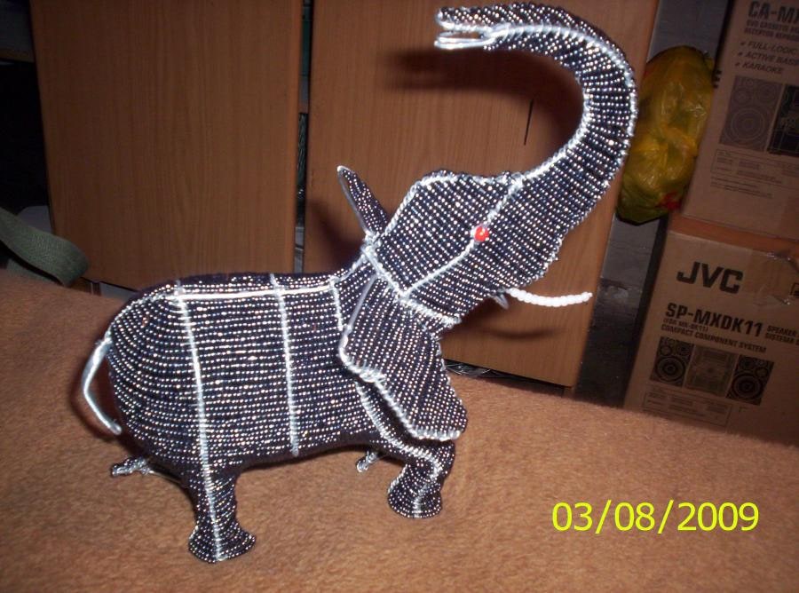 Beaded elephant