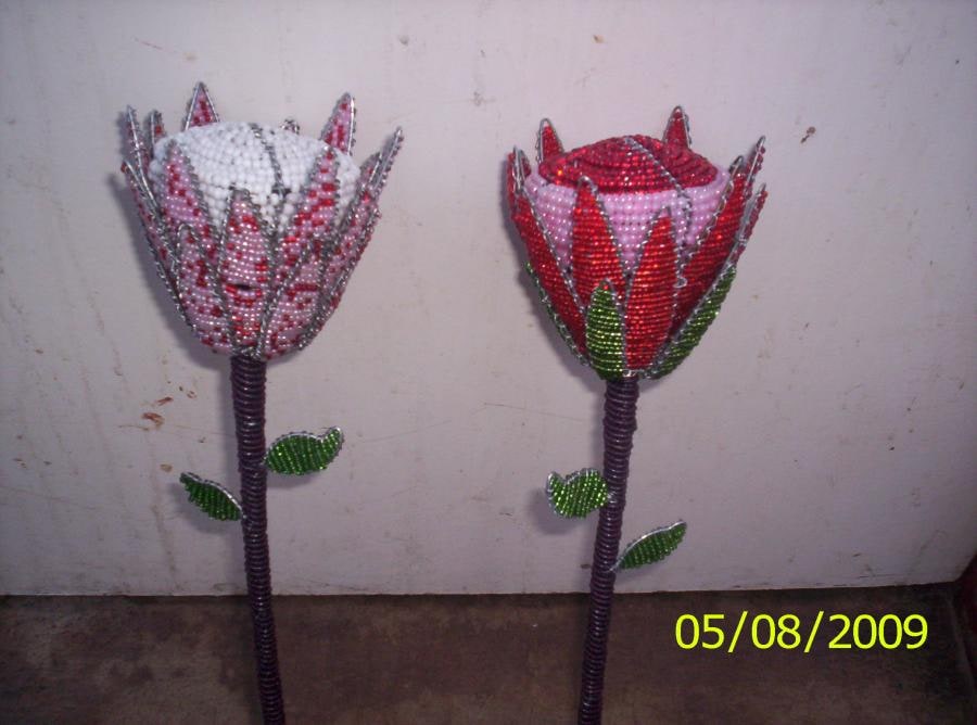 Beaded Protea Flower