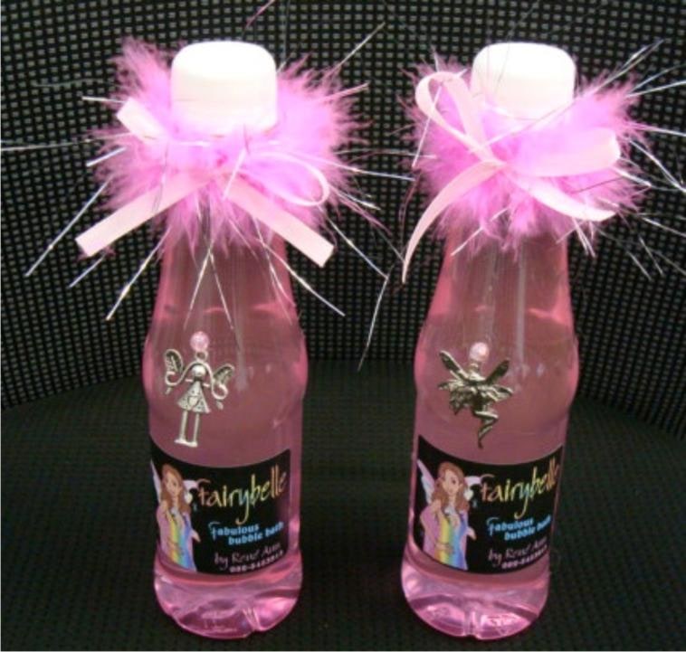 Perfect for any little girl. Bubblebath in a plastic container, decorated for any little girl.