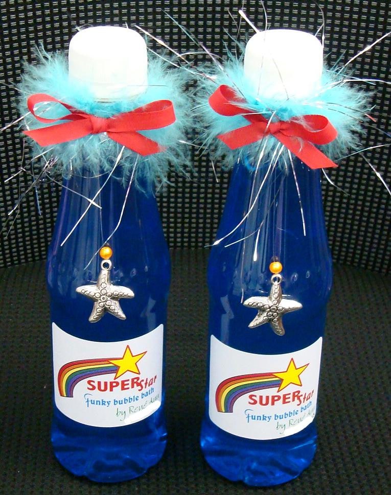 This is the best bubble bath for buys. In a plastic bottle so there is no breaking. Makes a HUGE amount os bubbles.