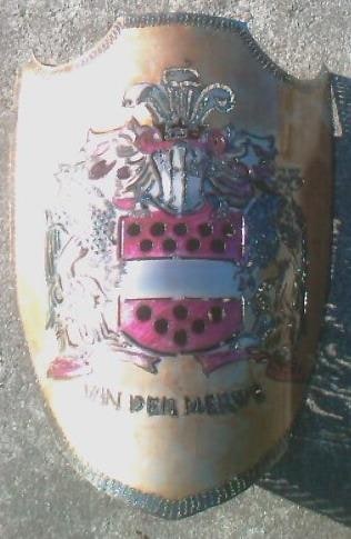 steel shields 600x 600 with family crest Back light