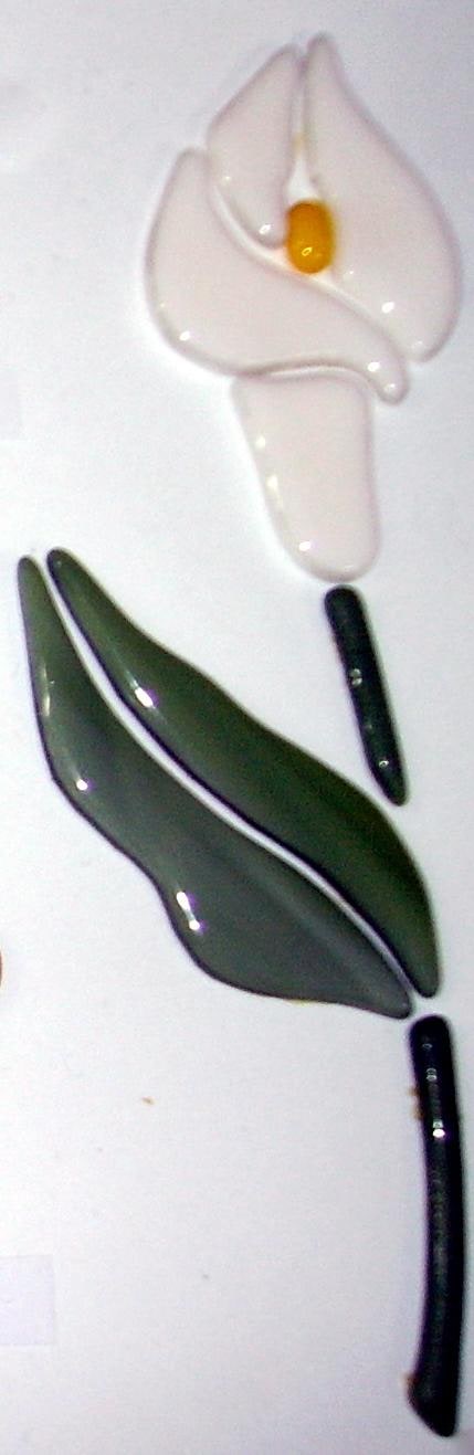 Medium sized glass mosaic insert
