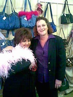 One of the Ostritch feather bags was sold to Liz Meiring at the Show in Boshoff!