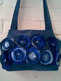 Blue casual bag