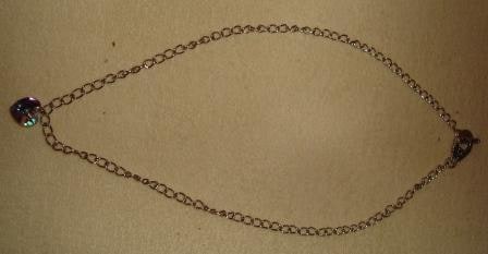 SILVER PURPLE SWAROVSKI NECKPCE