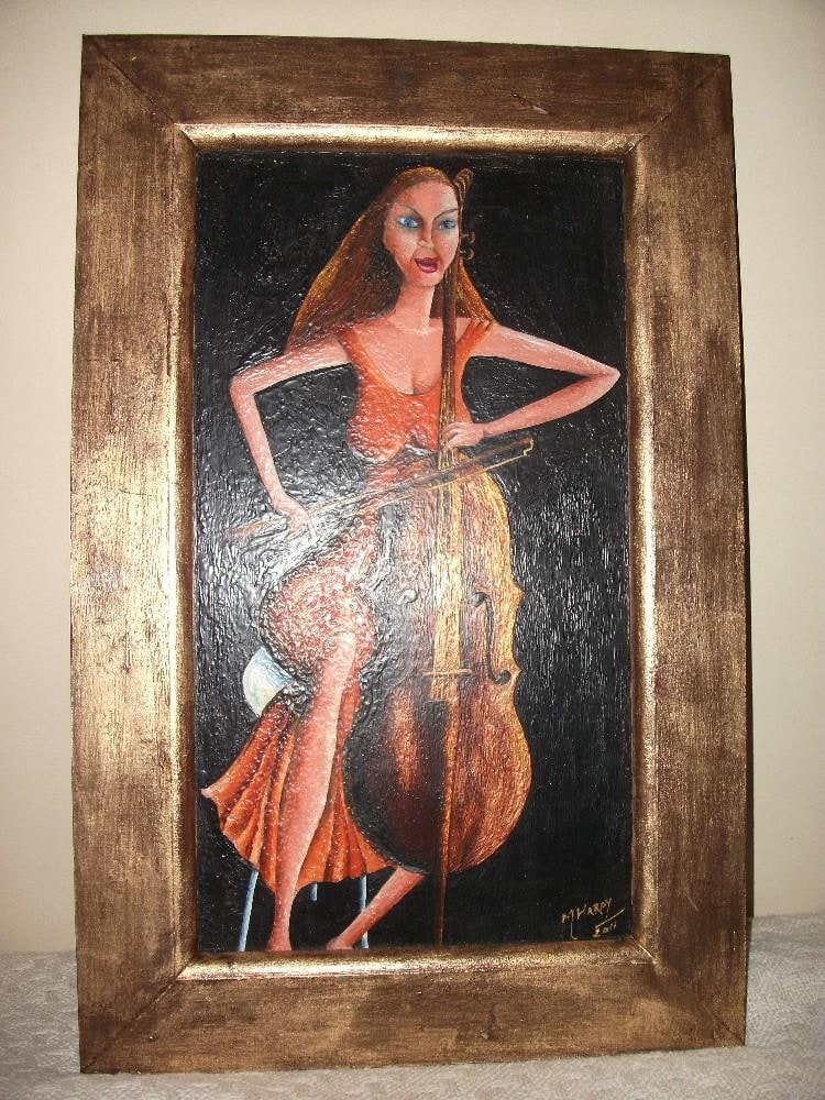 Wax painted on Maisonite