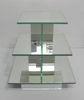 3 Tier All-in One Mirror Cupcake Stand