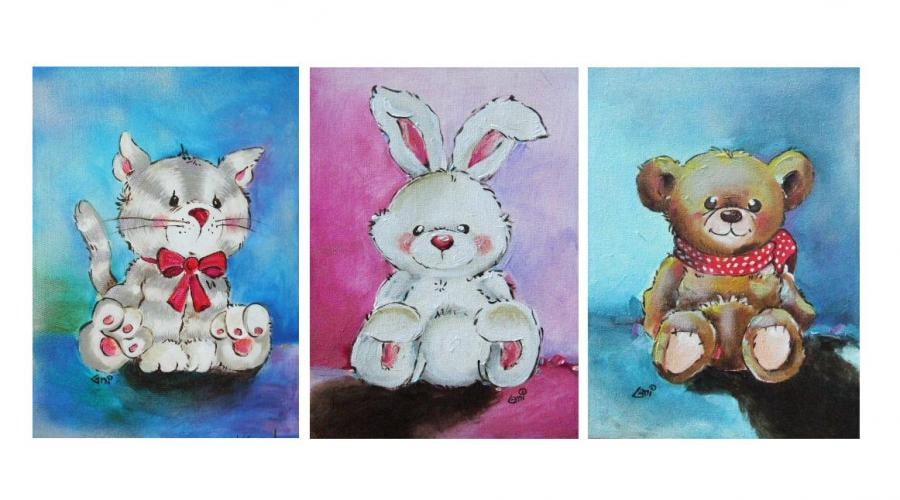 Artworks for a baby room.