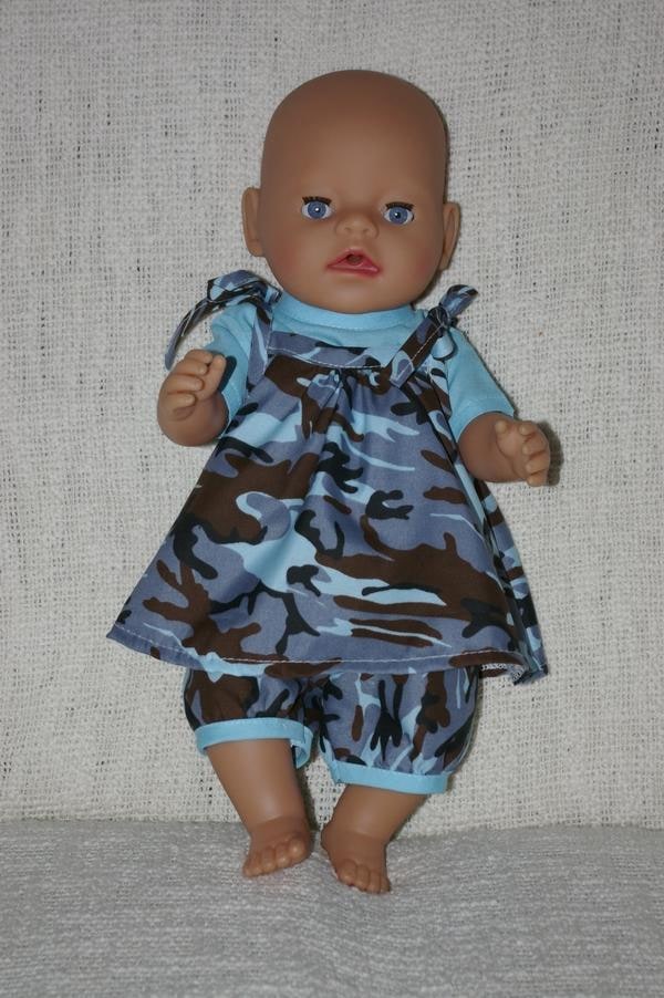 Baby Born blue camo set