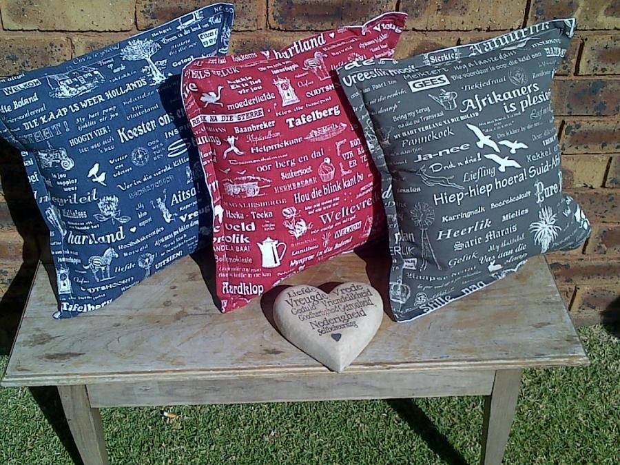 Cushions - Afrikaans words