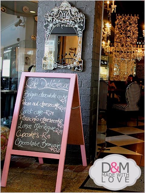 Cafe style a-frame A1 size with painted wooden frame, clear varnish, dark varnish or white washed R380.