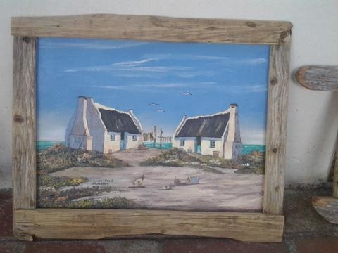 Global-Drift Frame & Oil Painting (Raymond Lawrence-Arniston)