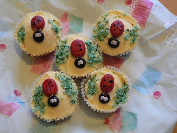 Ladybird cupcakes