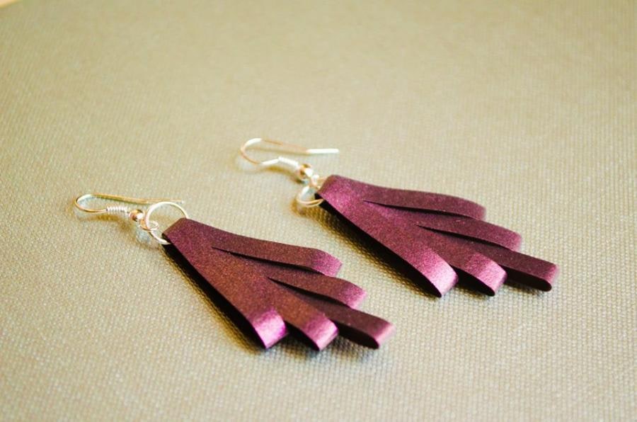 Paper earring