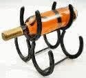 Handcrafted 3 Bottle Wine holder. Made from hand selected horseshoe cleaned, polished and crafted to the specific craft.