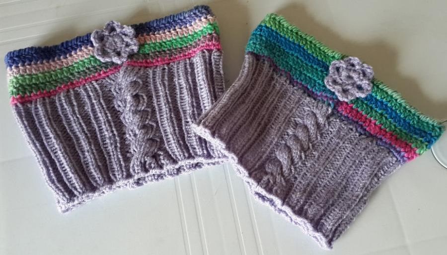 Flower Power Boot Cuffs