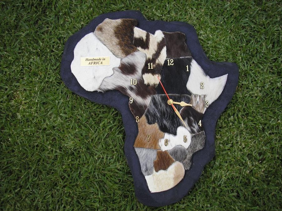 size 330mm x 300mm in mdf box with africa motive on lid