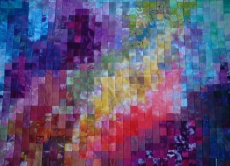 100% cotton hand dyed fabric for quilters.