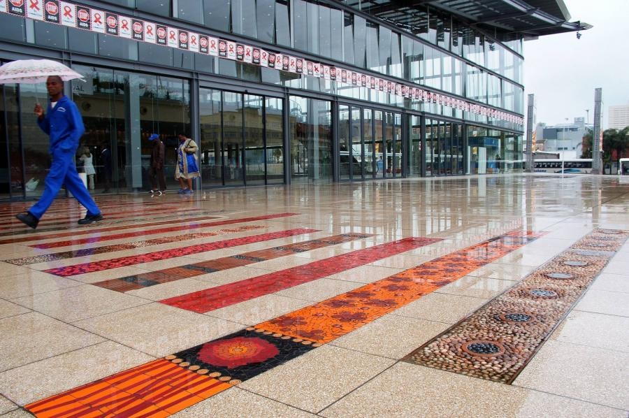 Mosaic RED CARPET for the ICC in Durban
