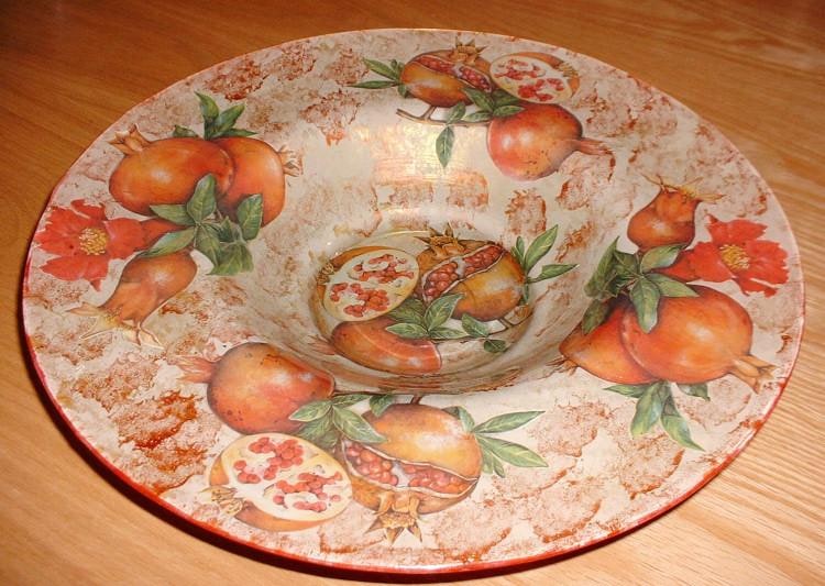 Decoupage bowl