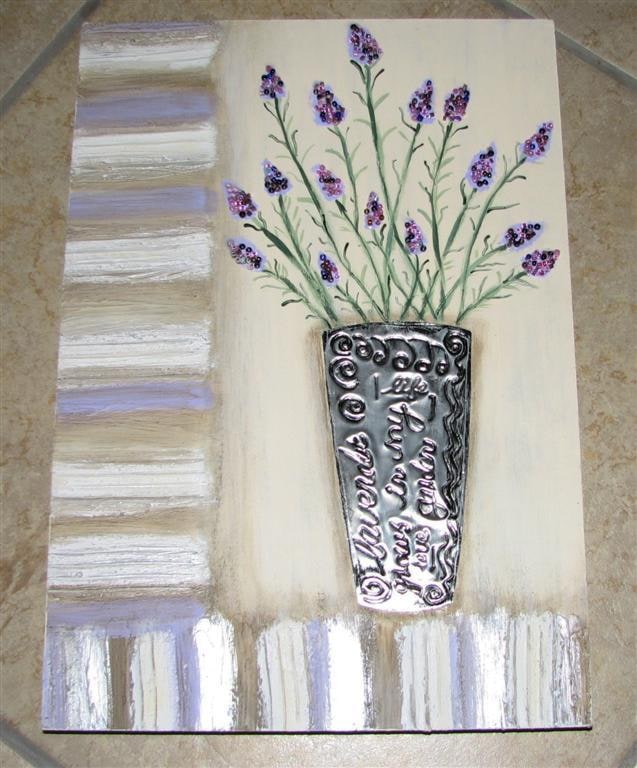 Lavender Vase no 1