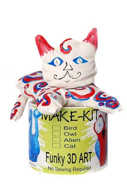 The Cat has 2 parts and the head can be placed where YOU want.